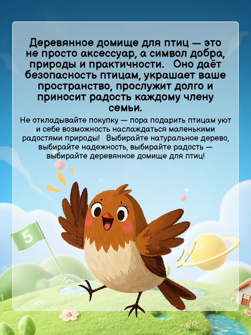 Кормушка-домик для птиц с откидной крышкой, желтый, фото 2