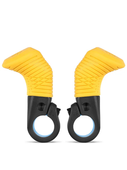 1пар MTB эргономичные Thumb Support рукоятки для MTB (Жёлтые, желтый