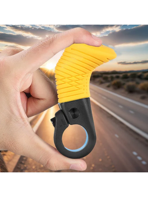 1пар MTB эргономичные Thumb Support рукоятки для MTB (Жёлтые, желтый, фото 8