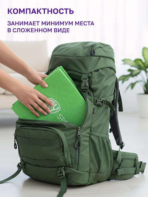 GT Коврик для йоги складной ПВХ 173х61 см 4 мм фитнес пилатес, 173x61 см, фото 8