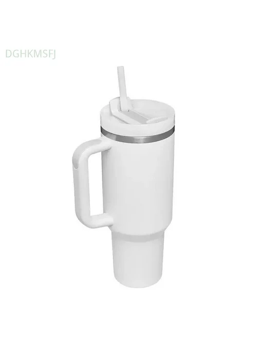 Термокружка 40oz с ручкой для горячих холодных напитков, белый