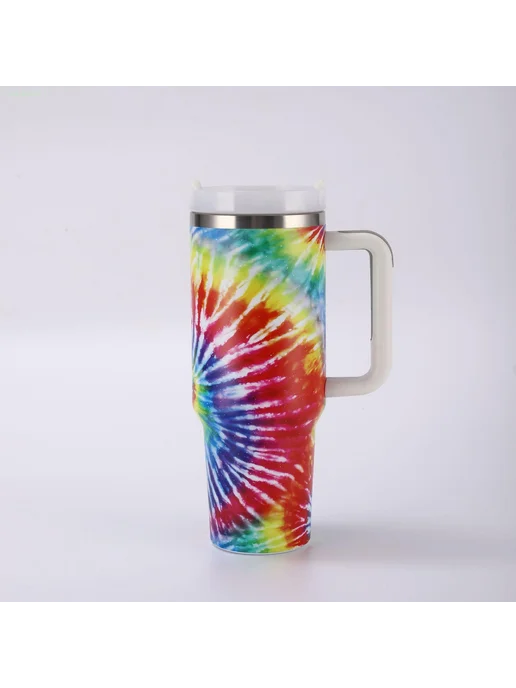 вакуумная колба Big Mac car cup емкостью 40 унций с ручкой, оранжевый