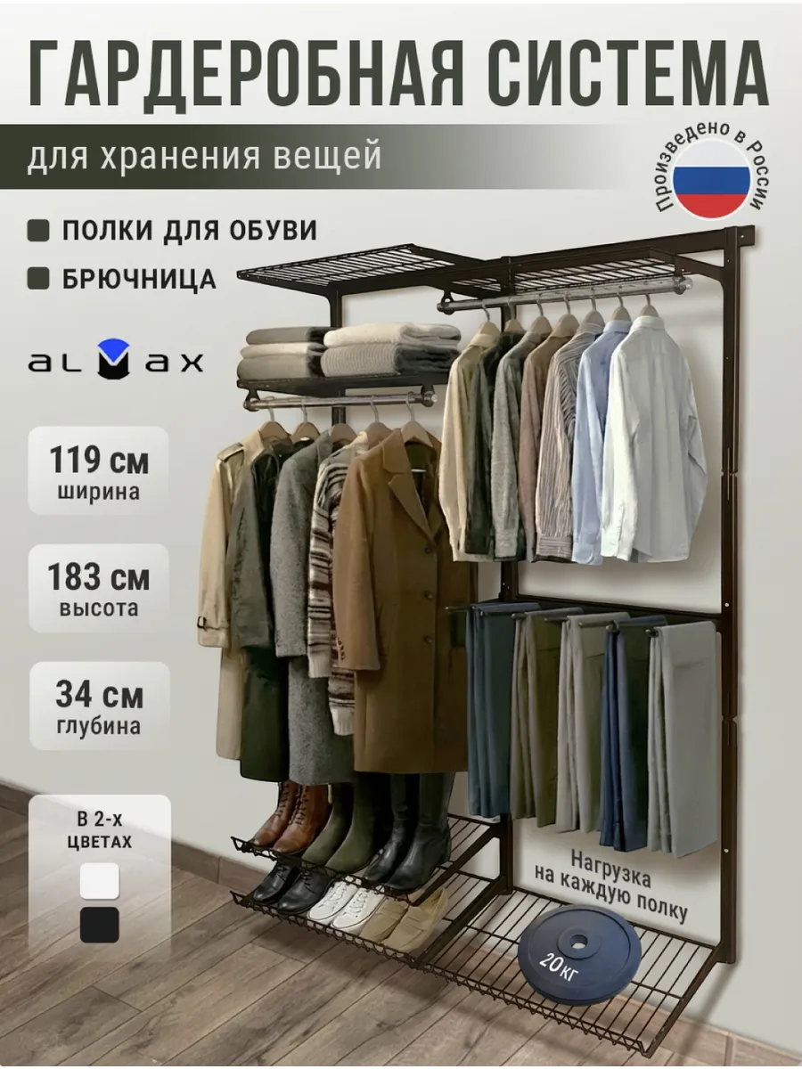 Гардеробная система хранения вещей для дома