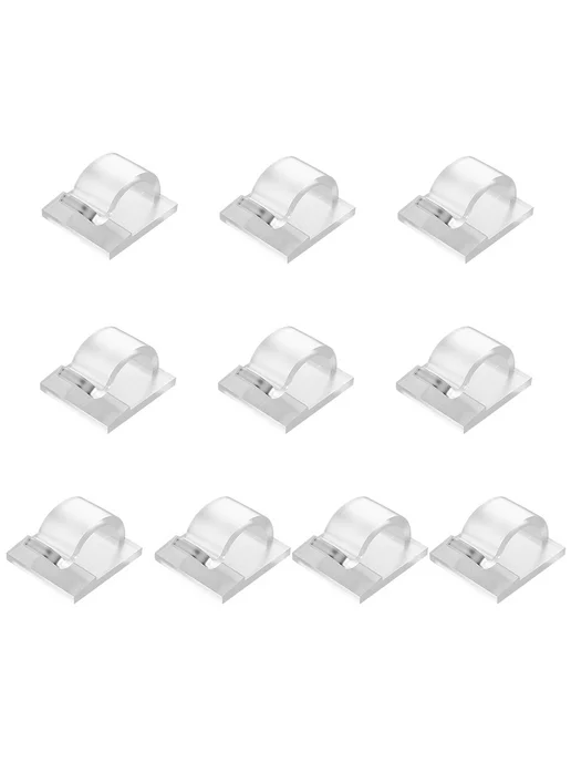 10шт зажим для гирлянд для hanging Christmas light, прозрачн, 10 шт, фото 2
