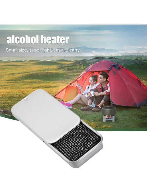Mini Camping алк. горелка для пикника, 2шт, серебро, 2 шт, фото 4