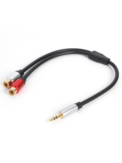 Аудиокабель 3.5мм мужской — 2RCA женский, AUX для планшета, 2 шт, фото 2