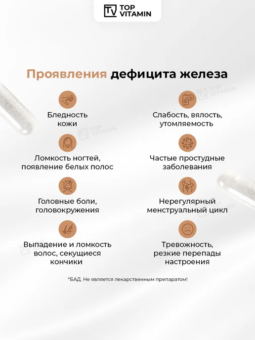 Codeage Железо Ultra витамины 65 мг 60 капсул, вариант, фото 5