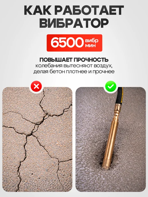 SCHWARZ Вибратор строительный электрический 1500W, 1500 Вт, фото 5