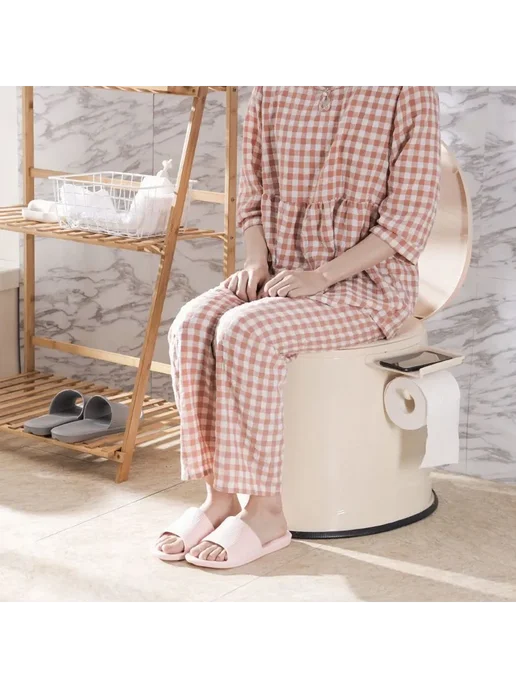 Биотуалет д я взрослых Polypropylene Светло-бежевый Toilet, бежевый, фото 4