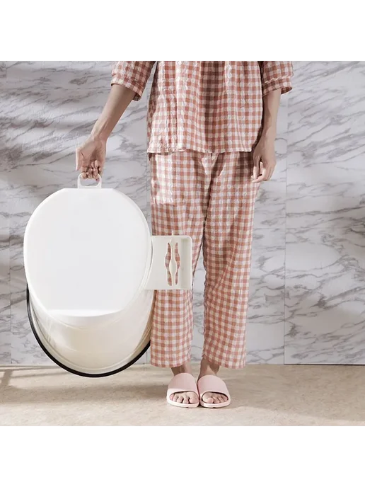 Биотуалет д я взрослых Polypropylene Светло-бежевый Toilet, бежевый, фото 6