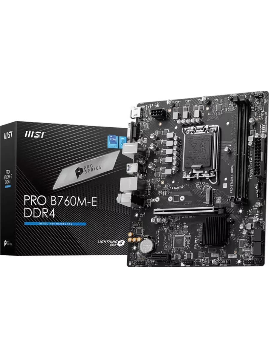 MSI PRO B760M-E DDR4 Soc-1700 Intel B760 2