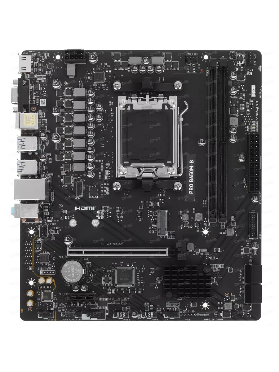 Материнская плата PRO B650M-B SocketAM5 AMD B650 2xDDR5 MSI 761907739 купить за 14 355 ₽ в интернет‑магазине Wildberries