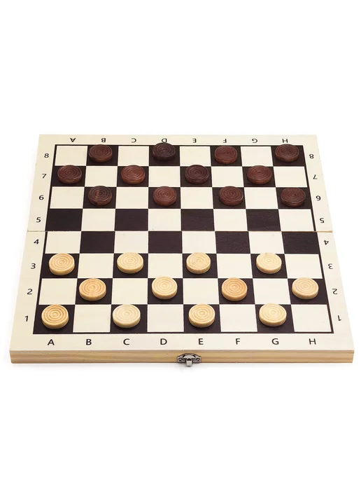 Фабрика Игр Шашки деревянные в доске 29х29 см, 29x29 см, фото 7