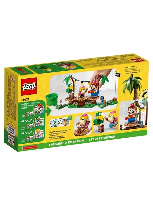 LEGO Конструктор Super Mario 71421 Дикси Конг в джунглях, желтый, фото 3