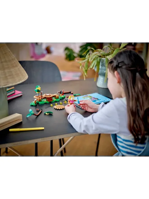 LEGO Конструктор Super Mario 71421 Дикси Конг в джунглях, желтый, фото 7