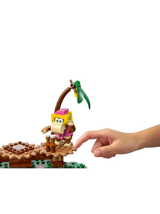 LEGO Конструктор Super Mario 71421 Дикси Конг в джунглях, желтый, фото 8
