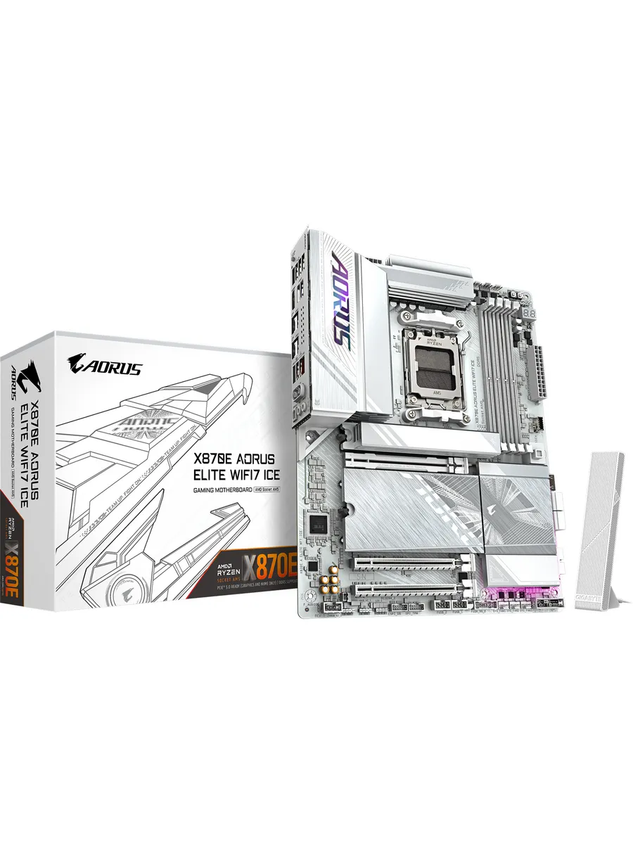 Материнская плата X870E A ELITE WF7 ICE Gigabyte 762101691 купить за 41 550 ₽ в интернет‑магазине Wildberries