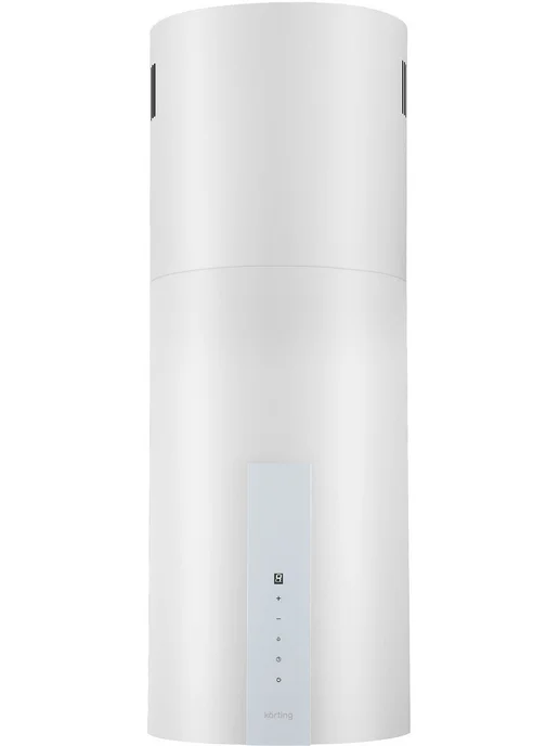 Korting Вытяжка островная кухонная KHA 35808 DX Cylinder 35см Черная, белый