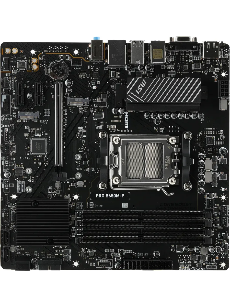 Материнская плата PRO B650M-P, SocketAM5, AMD B650, mATX MSI 762181654 купить в интернет‑магазине Wildberries