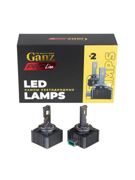 GANZ Лампа светодиодная 12 24V D1S D1R 36W 3000lm 6000K LED 2 шт, 36 Вт, 2 шт, фото 2