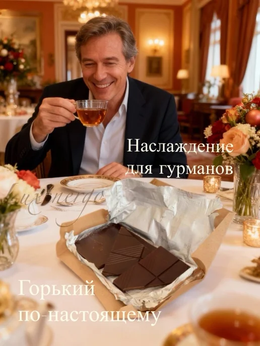 Спартак 97% горький шоколад без сахара белорусский натуральный 99%, 5 шт, фото 7