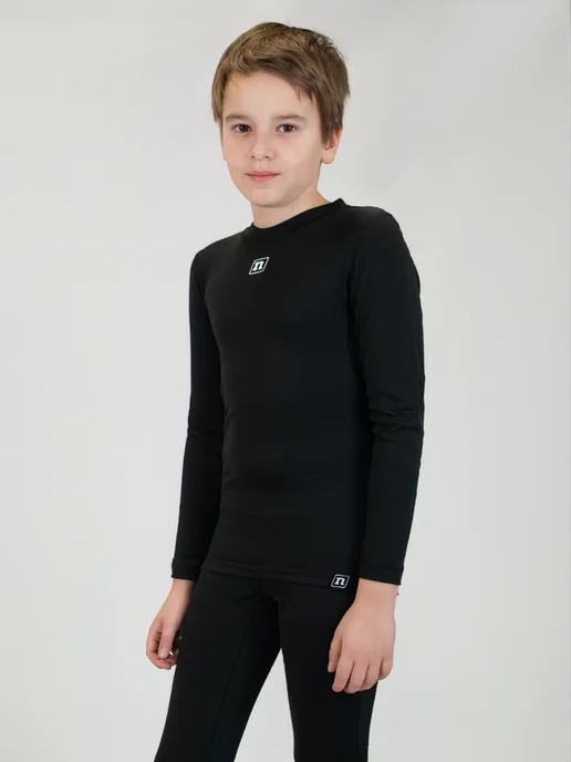 NoName Термолонгслив ARCTOS SHIRT 24 UX BLACK JR, черный