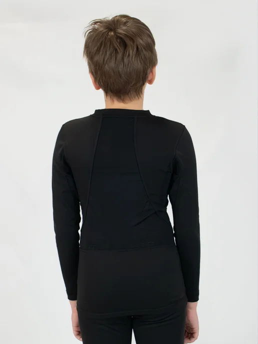 NoName Термолонгслив ARCTOS SHIRT 24 UX BLACK JR, черный, фото 2
