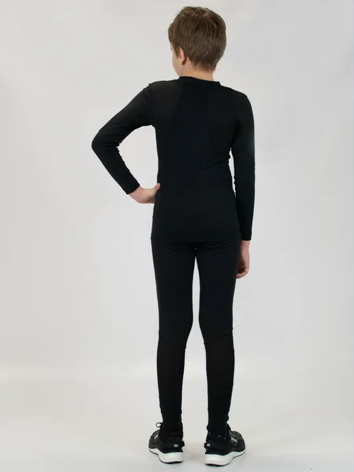 NoName Термолонгслив ARCTOS SHIRT 24 UX BLACK JR, черный, фото 4