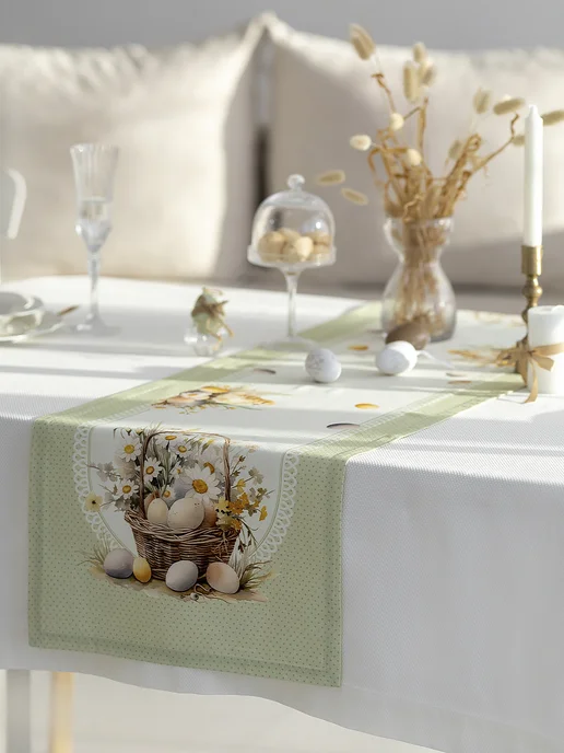 Listelle collection Дорожка на стол тканевая 40х140 см хлопок, 40x140 см, фото 6