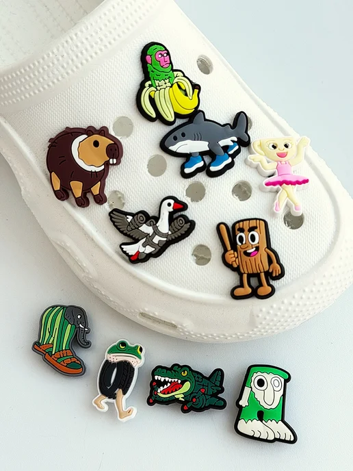 Джибитсы JibbStore Джибитсы на crocs Итальянские Мемы, белый