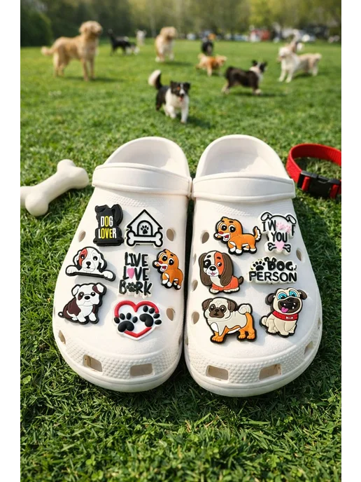 Джибитсы JibbStore Джибитсы на crocs для девочки, черный, 16 шт