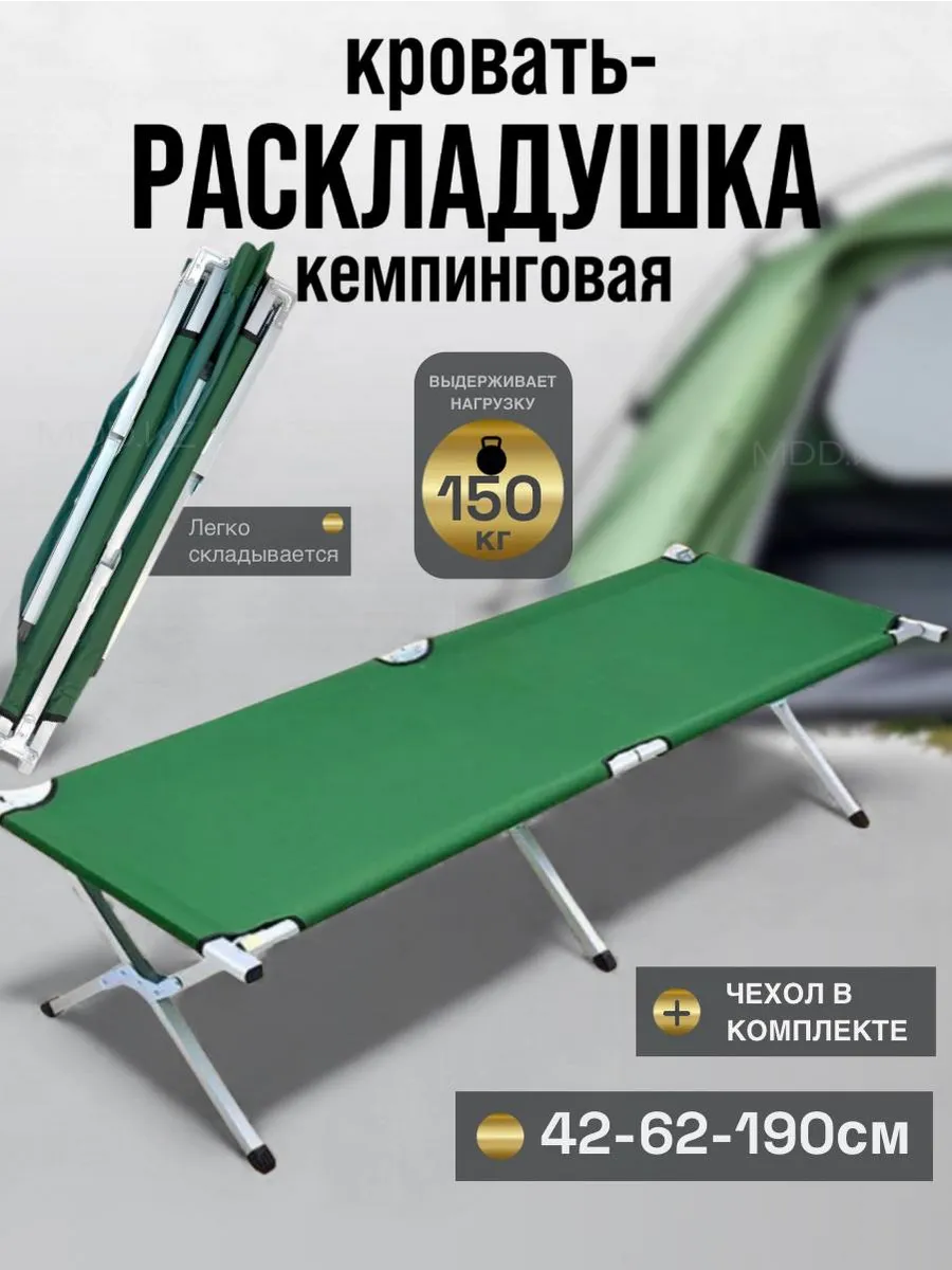 Раскладушка туристическая кровать раскладная