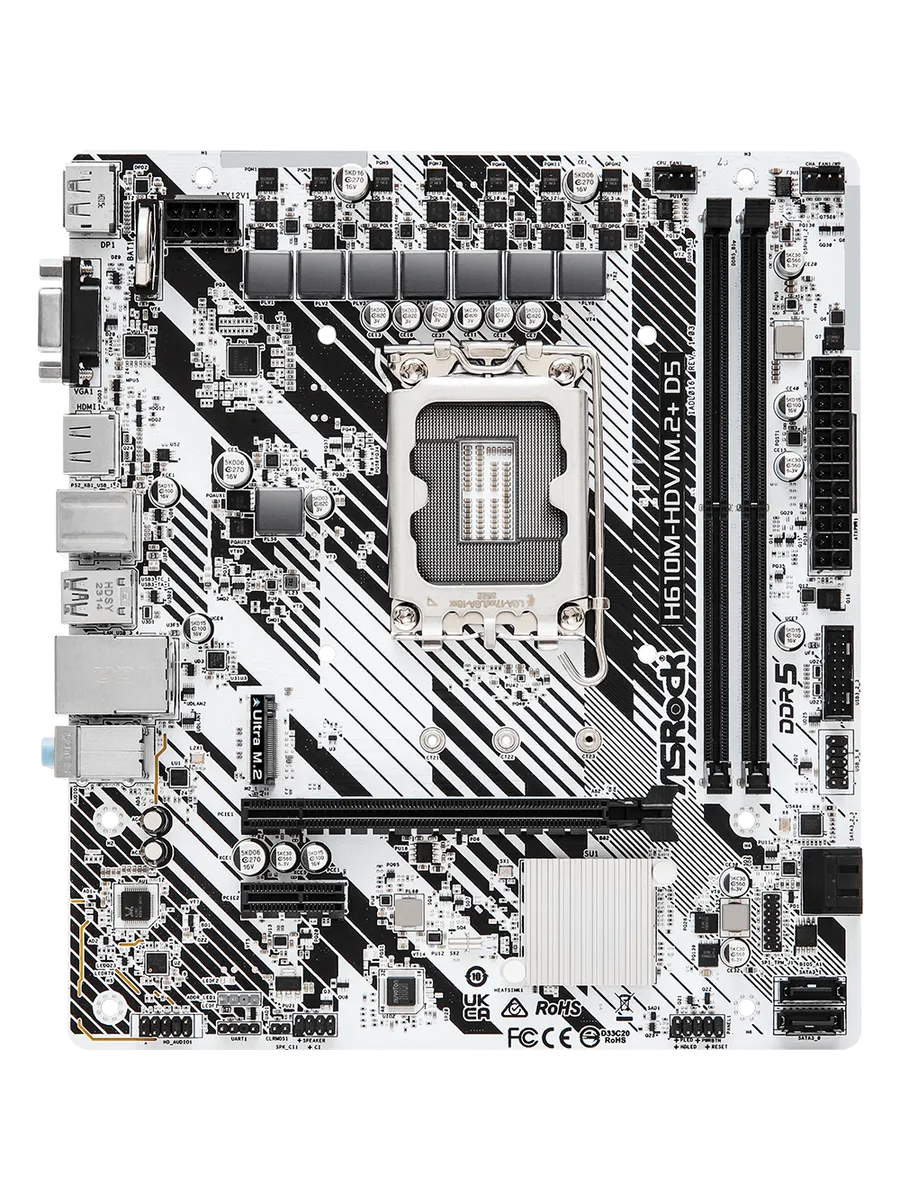 ASRock Материнская плата H610M-HDV M.2+ D5