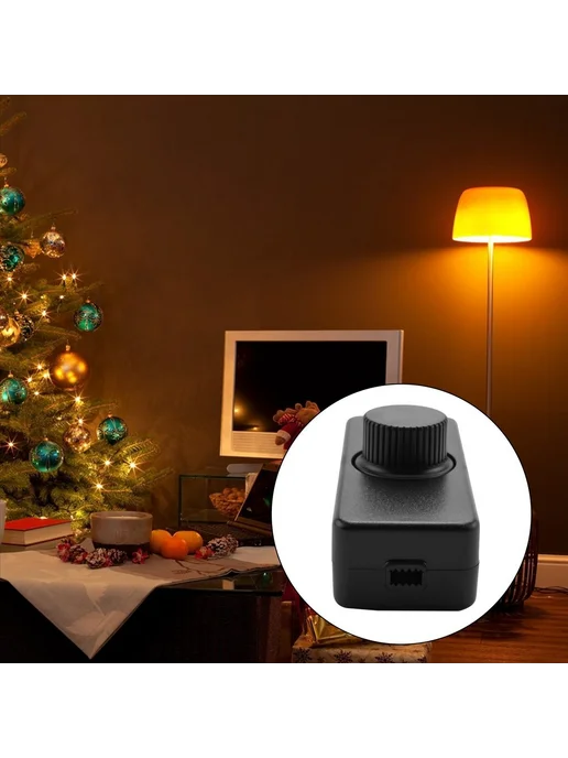 Inline LED Dimmer Switch, Built-in Rotary ON OFF and Knob, вариант, фото 6