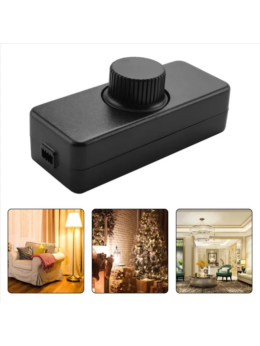 Inline LED Dimmer Switch, Built-in Rotary ON OFF and Knob, вариант, фото 7