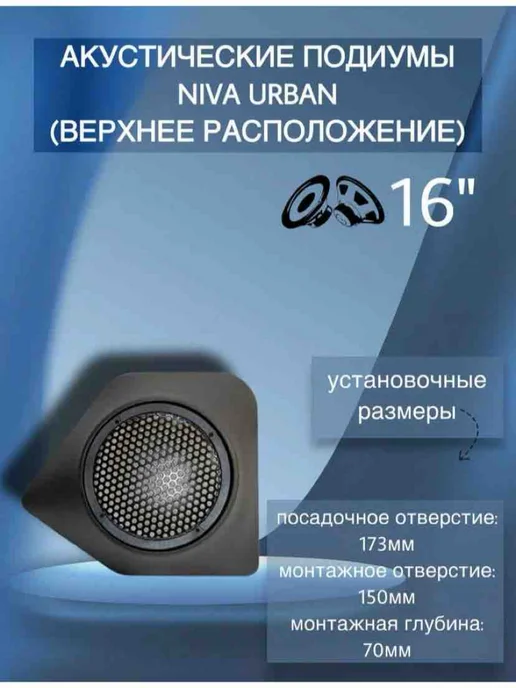 Подиумы ВАЗ 2121 Niva Urban (Верхнее расположение), черный, фото 2