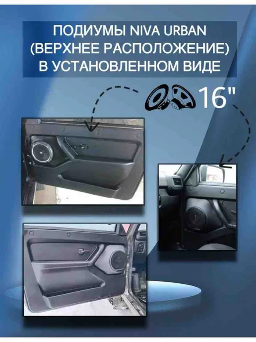 Подиумы ВАЗ 2121 Niva Urban (Верхнее расположение), черный, фото 4