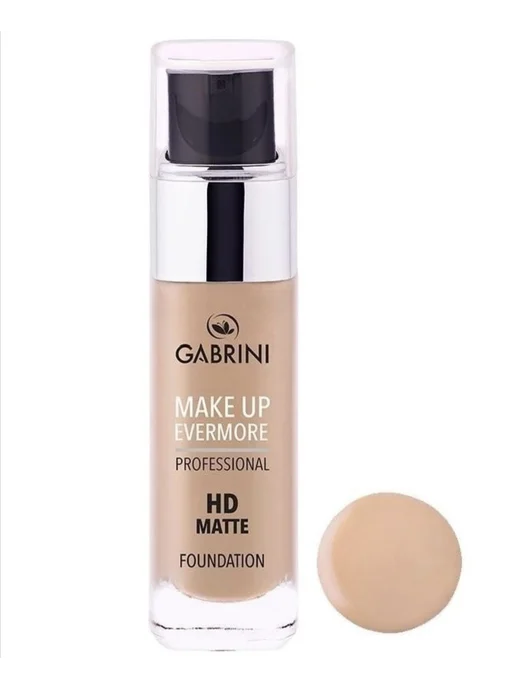 GABRINI/ Тональный крем для лица Тональный крем Gabrini HD Matte professional 01, бежевый, фото 2