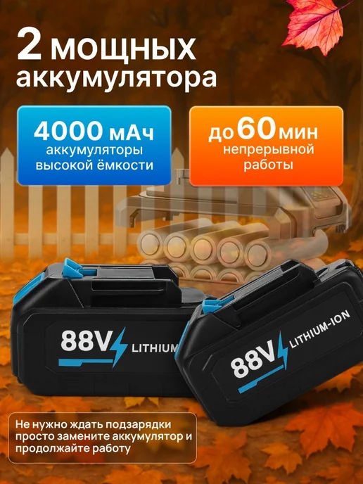 Источник Выбора Аккумуляторная беспроводная воздуходувка садовая, вариант, фото 2