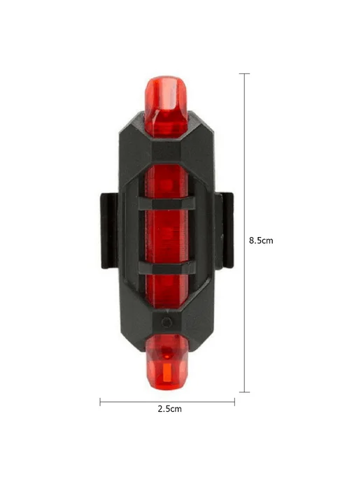 2 шт LED фонарь для M365 Pro красный сигнальный, 2 шт, красный, фото 7