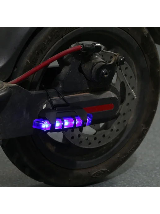 2 шт LED фонарь для M365 Pro красный сигнальный, 2 шт, синий, фото 3