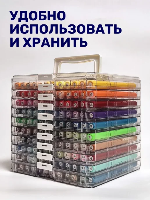 Grasp Акриловые маркеры для скетчинга и рисования 84 цвета, 120 цв., фото 4