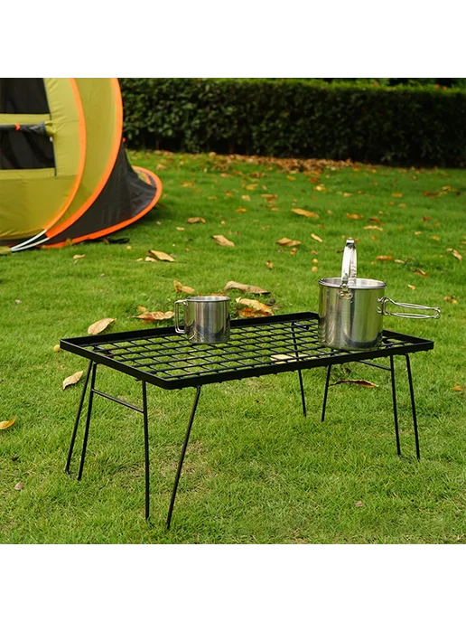 Стол с сеткой для похода и пикника, складной, BBQ, черный, фото 4