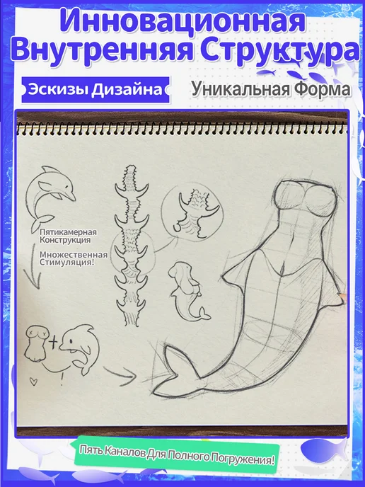 YUU Мастурбатор мужской вакуумный Фантазийная Русалка, вариант, фото 6