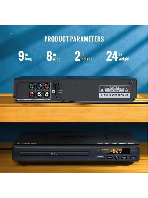 DVD-плеер, поддерживает чтение через USB, вариант, фото 5