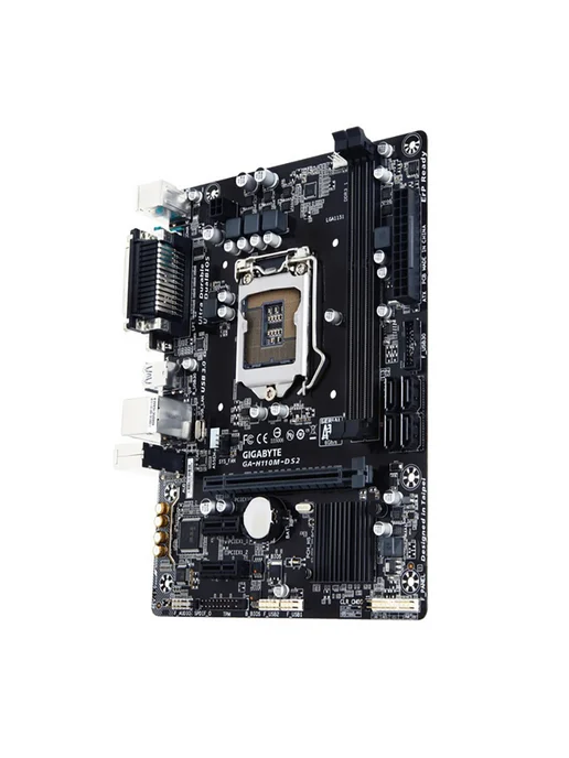 Gigabyte Оригинал материнская плата H110M-DS2 LGA 1151 DDR4 Micro ATX, Оригинал DDR4 Micro ATX, фото 3