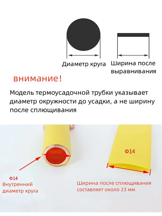 Тонкостенная термоусадочная трубка, 10 мм, белое, 10 метров, 10 м, фото 4