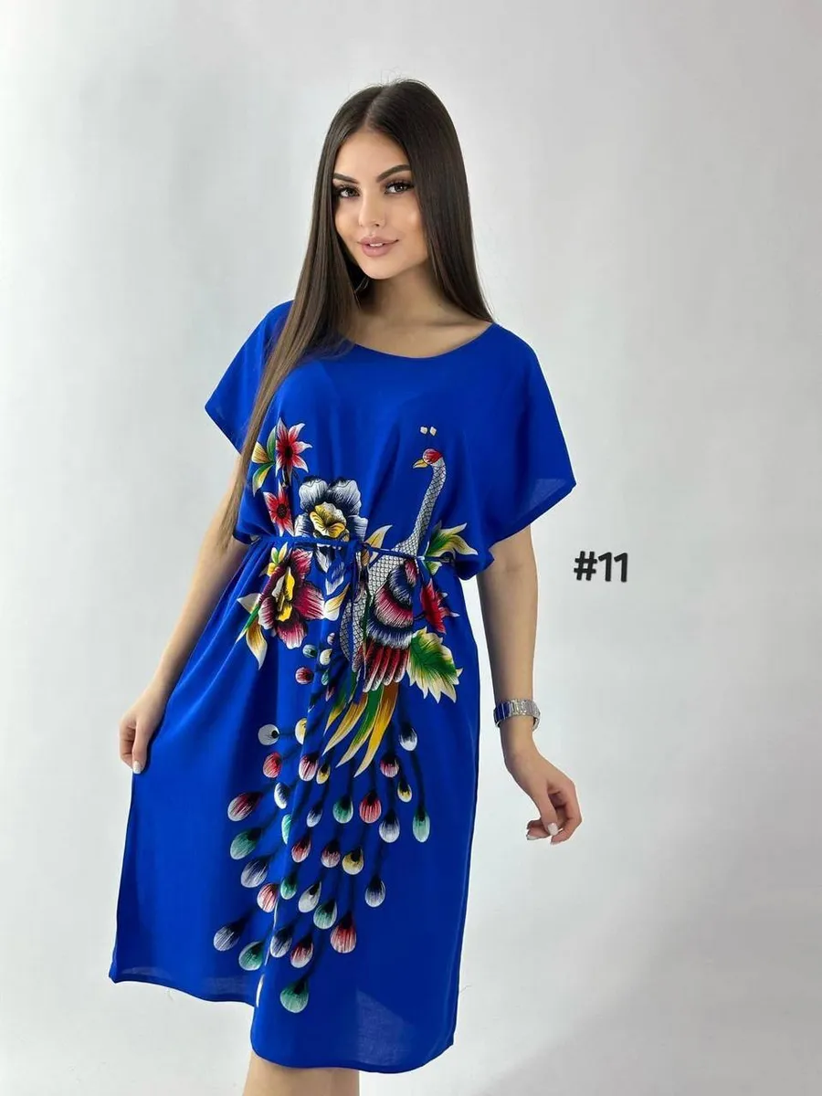 Платье туника повседневная летняя