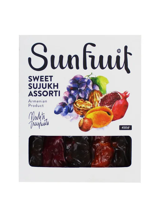 Sunfruit Чурчхела натуральная с грецким орехом, ассорти 450г, 450 г, фото 4