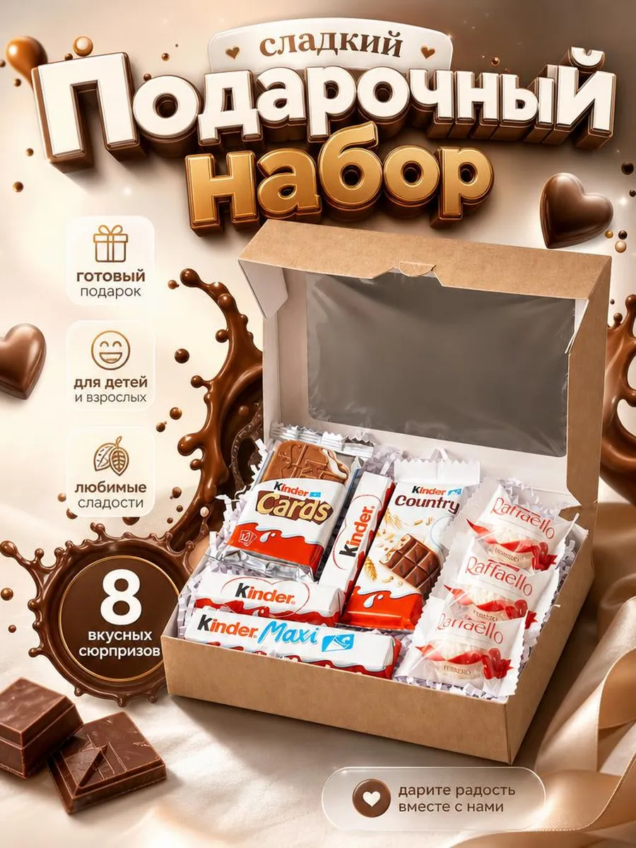 Подарочный Сладкий набор 8 конфет